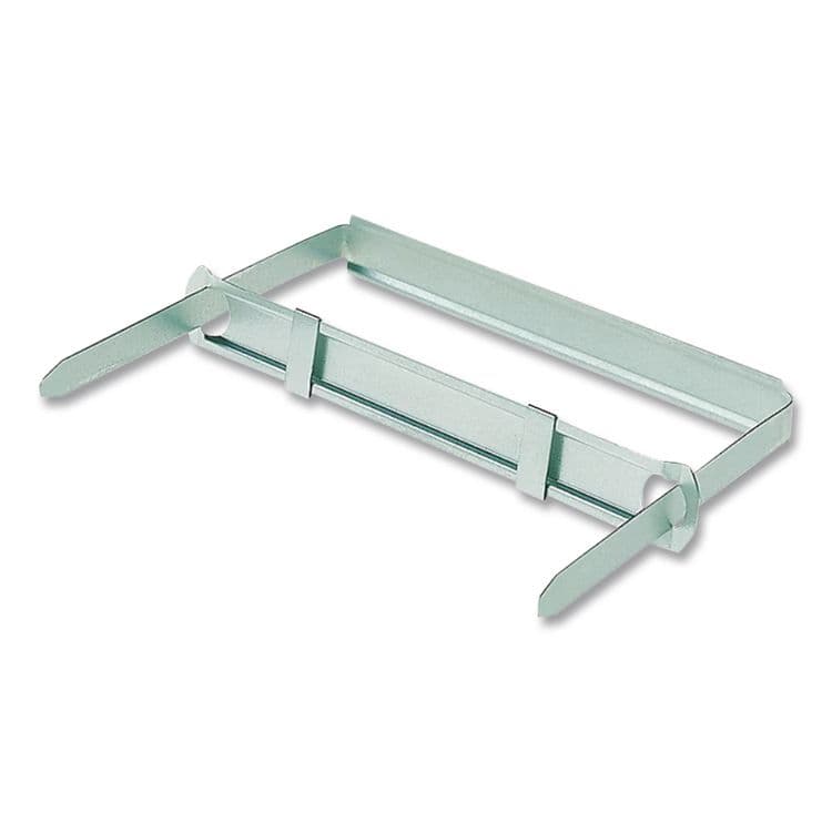 ACCO BRANDS, . Premium Two-Piece Two-Prong Paper Fastener Base and Compressor Sets, 3.5" Capacity, 4.25" Center to Center, Silver, 50/Box (ACC70424) thumbnail 2