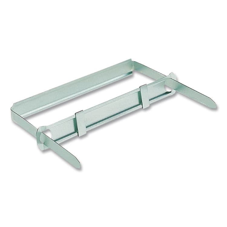 ACCO BRANDS, . Premium Two-Piece Two-Prong Paper Fastener Base and Compressor Sets, 3.5" Capacity, 4.25" Center to Center, Silver, 50/Box (ACC70424) thumbnail 3