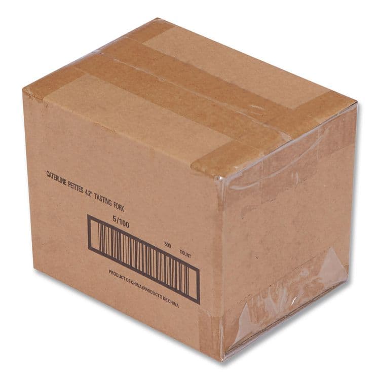 WNA, . Petite Tasting Fork, Polystyrene, Silver, 400/Carton (WNARFPFK4) thumbnail 3