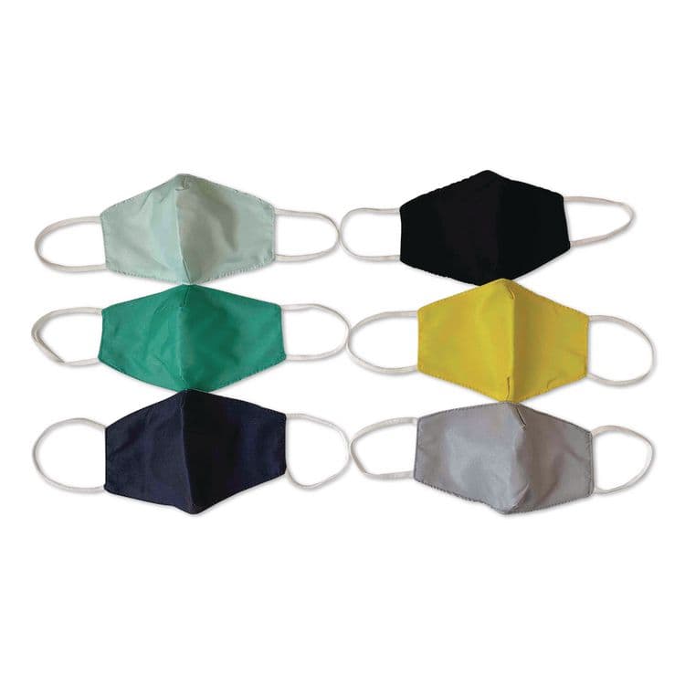 ORLY INTERNATIONAL Reusable Cloth Face Masks for Kids, Organic Cotton, Youth, 10/Pack (ORYHB0048ST)