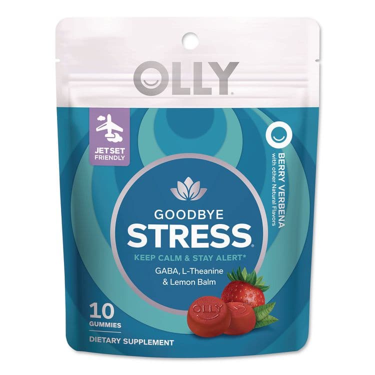 UNILEVER Goodbye Stress Gummy, Berry Verbena, 10/Pack (LIL1598)