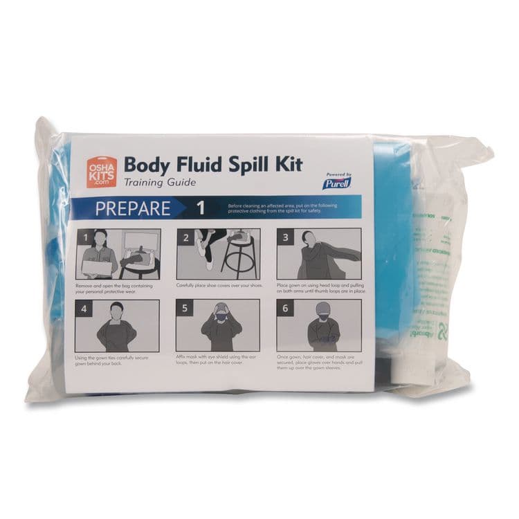 GO-JO INDUSTRIES Body Fluid Spill Kit Refill, 16 Pieces (GOJ384102RFLEA)