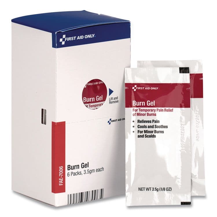 FIRST AID ONLY, . SmartCompliance Refill Burn Gel, 3.5 g Packet, 6/Box (FAOFAE7006)