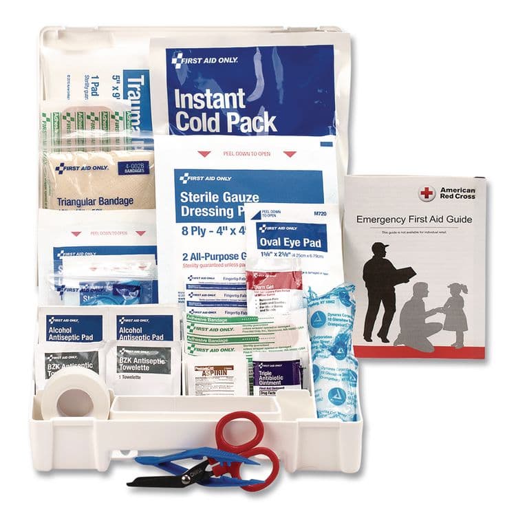 FIRST AID ONLY, . Office First Aid Kit for 10 People, 62 Pieces, Plastic Case (FAO222U) thumbnail 2
