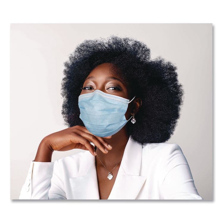 PRI-MED MEDICAL PRODUCTS Medicom Confidence Ear Loop Face Mask with Air Space Technology, Polypropylene, One Size Fits Most, 50/Box,10 Boxes/Carton (PRD214115CANCT) thumbnail 3