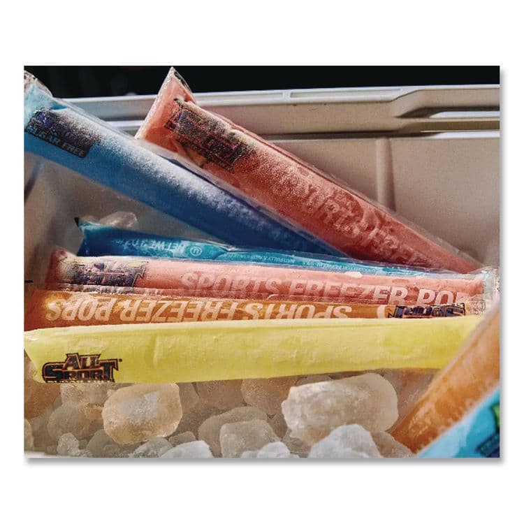 ALL SPORT Body Quencher Electrolyte Freezer Pops Variety Pack, Assorted Flavors, 144/Carton (AORM3600013) thumbnail 3
