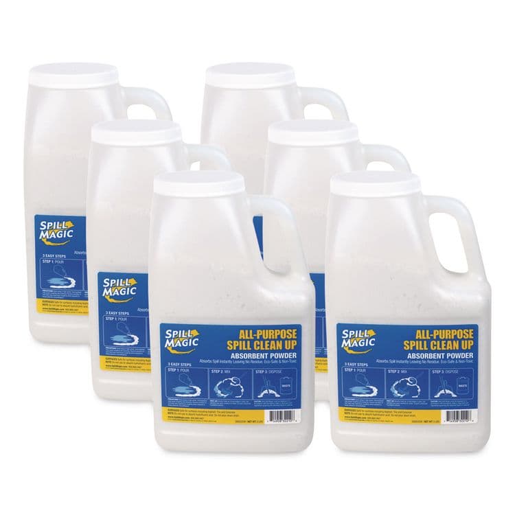 ACME UNITED CORPORATION Non-Toxic Spill Pick-Up, 3 lbs Bottle, 6/Carton (FAOSM202DBCT)