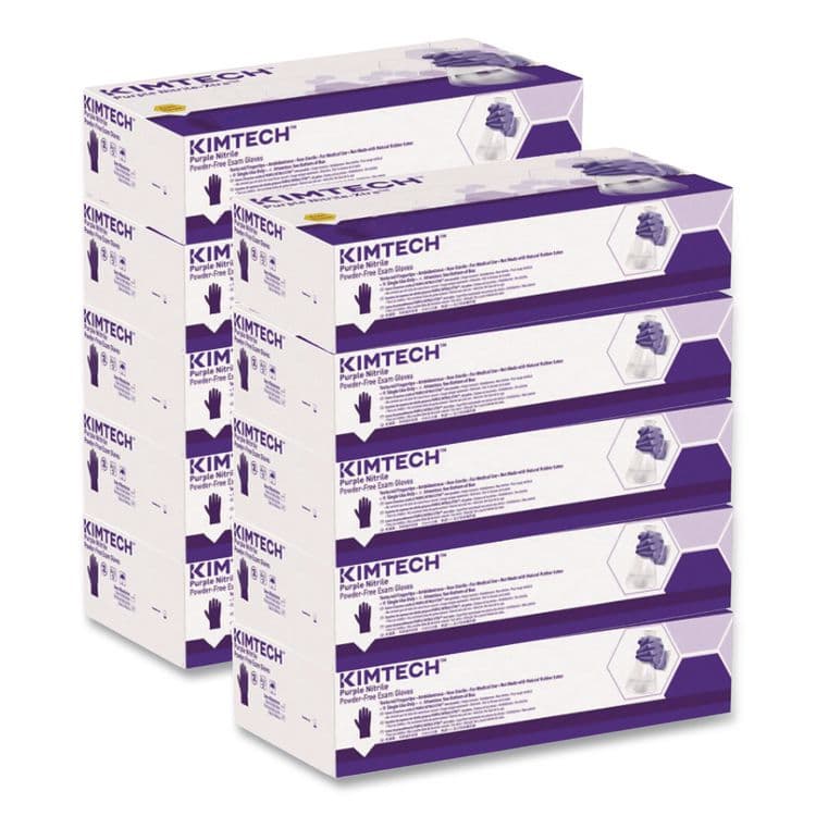 KIMBERLY CLARK PURPLE NITRILE Exam Gloves, Powder-Free, Large, 6 mil Thick, 9.5" Long, Purple, 100/Box, 10 Boxes/Carton (ANS55083CT) thumbnail 3