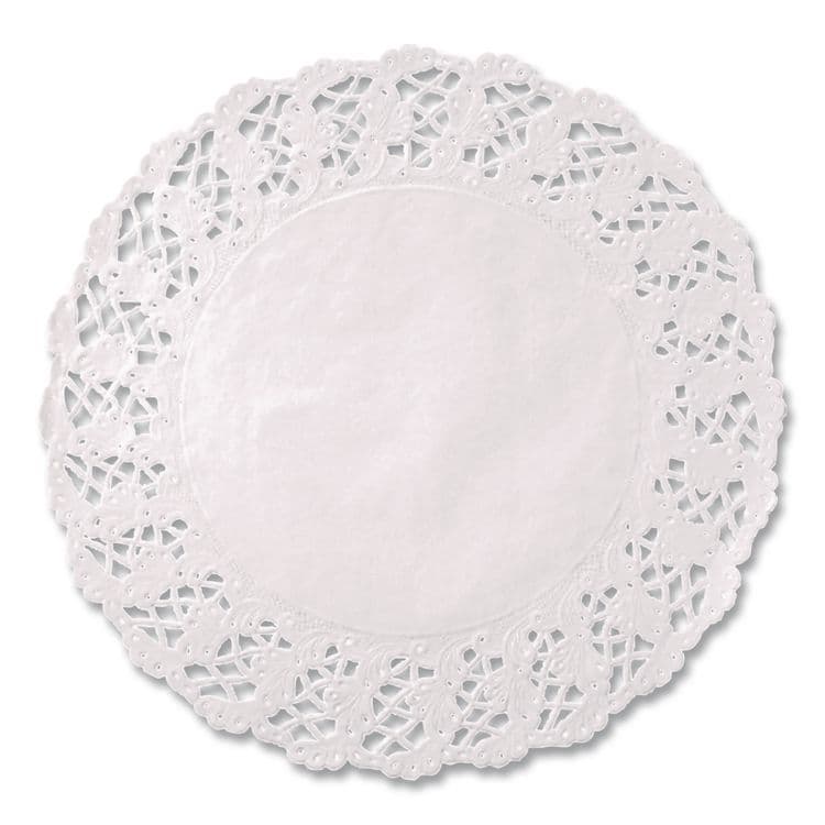 HOFFMASTER Kenmore Lace Doilies, Round, 14.5", White, 1,000/Carton (HFM500259)