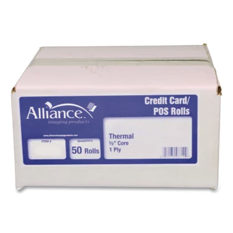 ALLIANCE Phenol-Free Thermal POS Paper Rolls, 2.25" x 85 ft, White, 50 Rolls/Carton (AIP3733) thumbnail 3