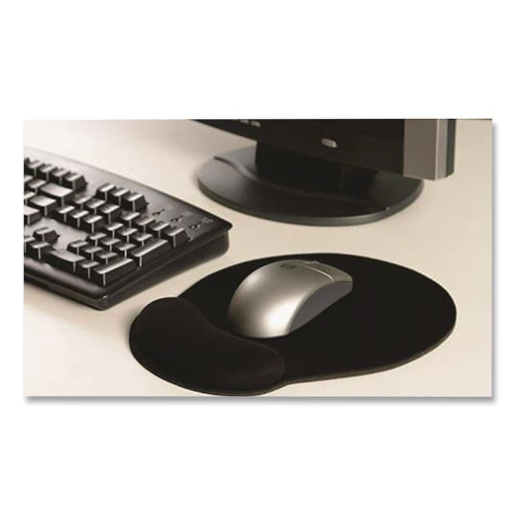 ALLSOP, . MousePad Pro Memory Foam Mouse Pad with Wrist Rest, 9 x 10, Black (ASP30203) thumbnail 4
