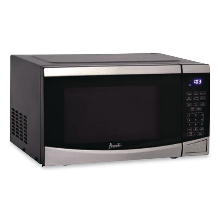AVANTI 0.9 cu ft Stainless Steel Countertop Microwave, 900 W, Stainless Steel/Black (AVAMT09V3S) thumbnail 2