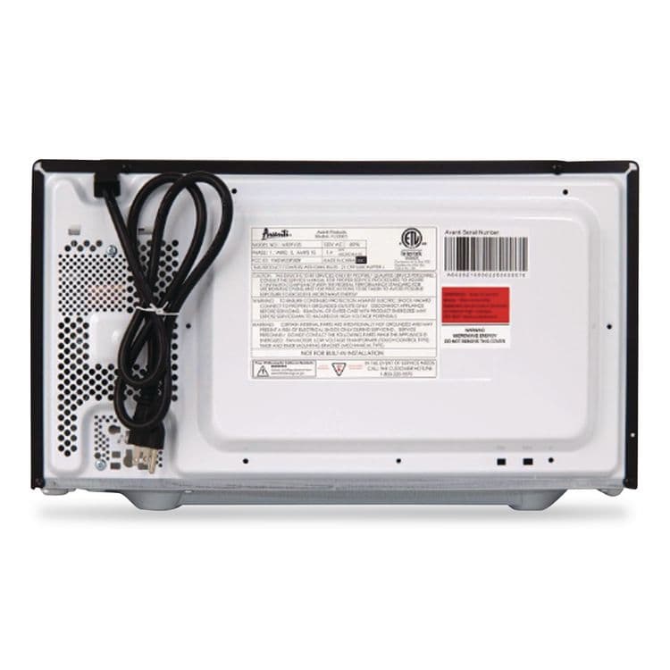 AVANTI 0.9 cu ft Stainless Steel Countertop Microwave, 900 W, Stainless Steel/Black (AVAMT09V3S) thumbnail 3