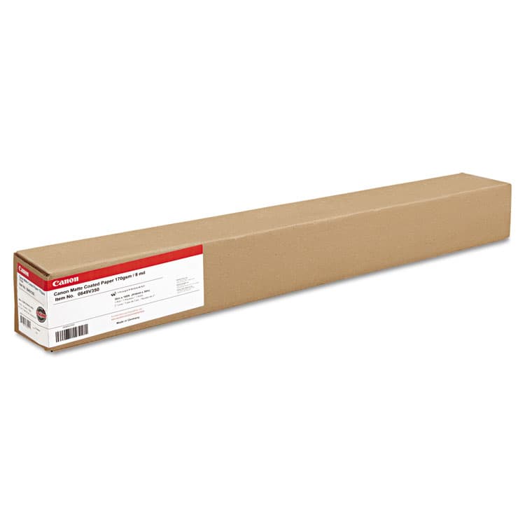 CANON USA, . Matte Coated Paper Roll, 2" Core, 8 mil, 36" x 100 ft, Matte White (CNM0849V350) thumbnail 2