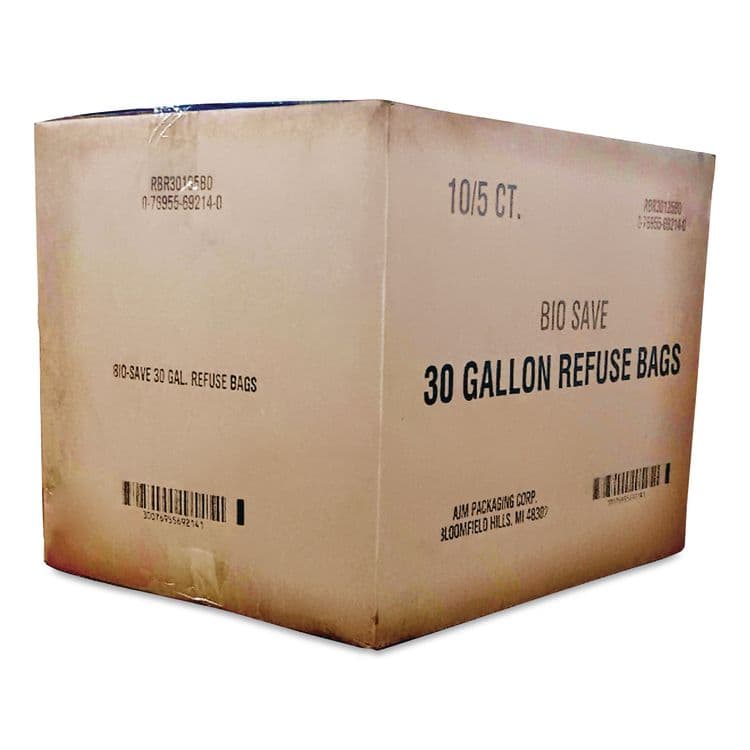 GEN Lawn/Leaf Bags, Self-Standing, Open-Face, 30 gal, 16" x 35", Kraft, 50/Box (BAGRBR30105BO) thumbnail 4