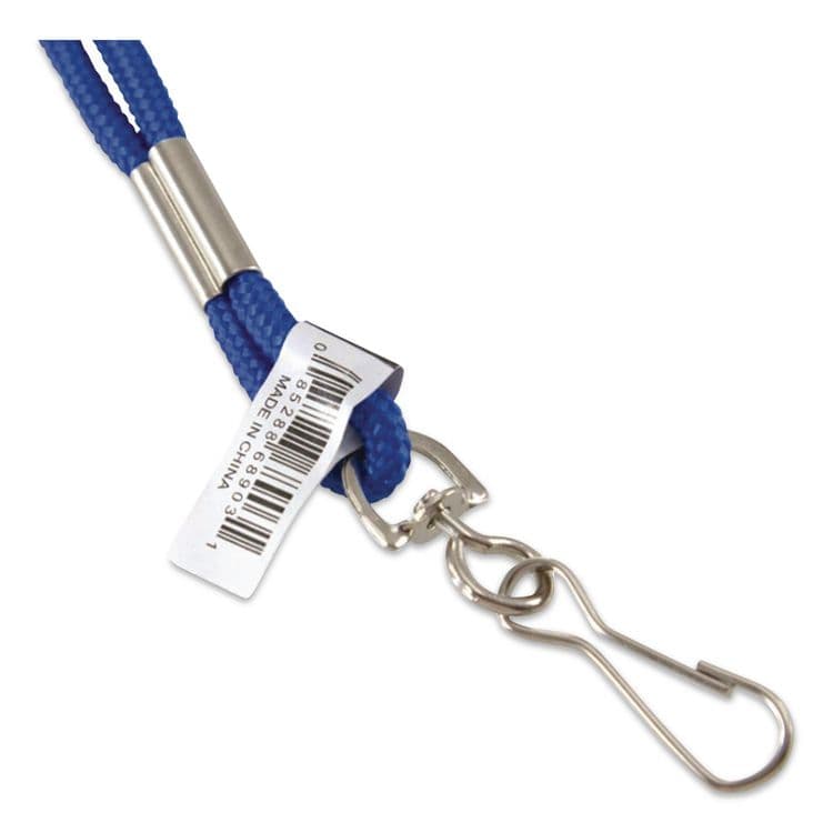 BAUMGARTENS Rope Lanyard, Metal Hook Fastener, 36" Long, Nylon, Blue (BAU68903) thumbnail 4