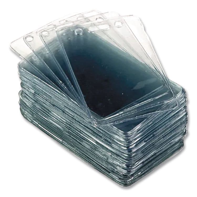 ADVANTUS CORPORATION Proximity ID Badge Holders, Vertical, Clear 2.68" x 4.38" Holder, 2.38" x 3.63" Insert, 50/Pack (AVT75451) thumbnail 4