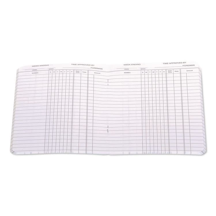 WILSON JONES CO. Foreman's Time Book, One-Part (No Copies), 13.5 x 4.13, 36 Forms Total (WLJS802) thumbnail 4