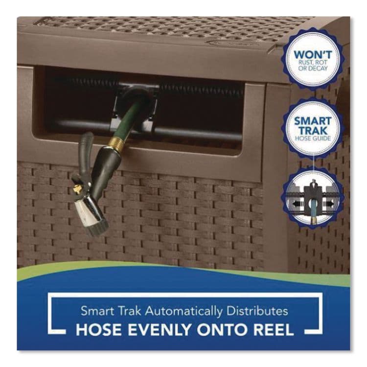SUNCAST CORPORATION 225 ft Smart Trak Hose Hideaway, 25.25" x 20.75" x 21.5", Java (SUACPLSMW200D) thumbnail 4