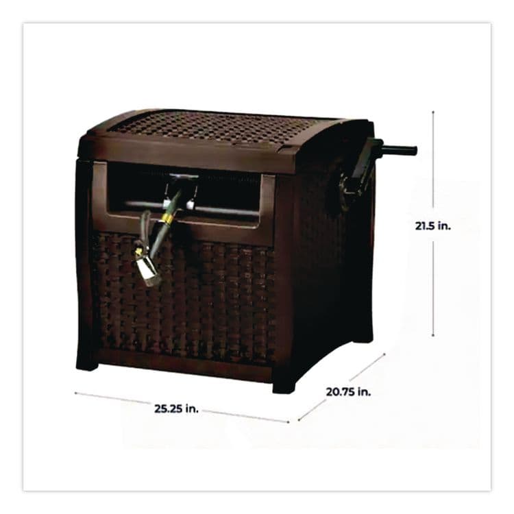 SUNCAST CORPORATION 225 ft Smart Trak Hose Hideaway, 25.25" x 20.75" x 21.5", Java (SUACPLSMW200D) thumbnail 2