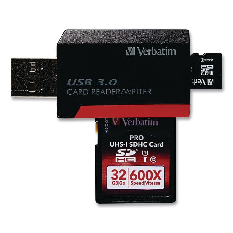 VERBATIM CORPORATION USB 3.0 Pocket Card Reader (VER98538) thumbnail 4