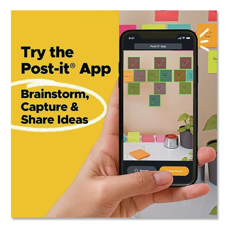 3M/COMMERCIAL TAPE DIV. Pads in Simply Serene Colors, Assorted Sizes, Assorted Colors, 45 Sheets/Pad, 4 Pads/Pack (MMM7100264751) thumbnail 4