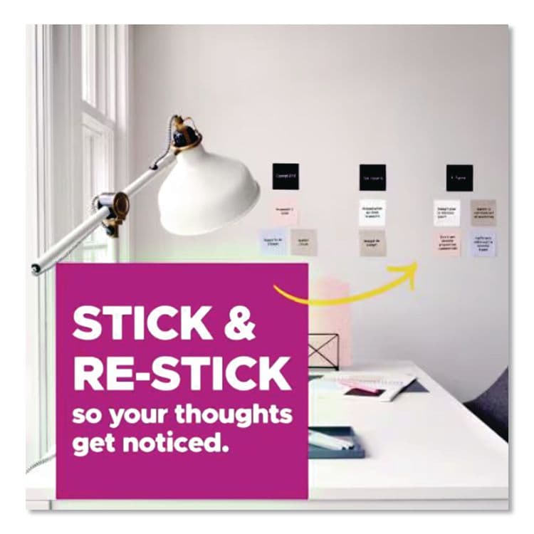 3M/COMMERCIAL TAPE DIV. Pads in Simply Serene Colors, 3 x 3, 90 Sheets/Pad, 5 Pads/Pack (MMM7100262826) thumbnail 4