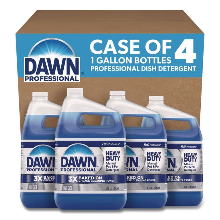 PROCTER & GAMBLE Heavy-Duty Manual Pot/Pan Dish Detergent, Original Scent, 1 gal Bottle, 4/Carton (PGC08837) thumbnail 2