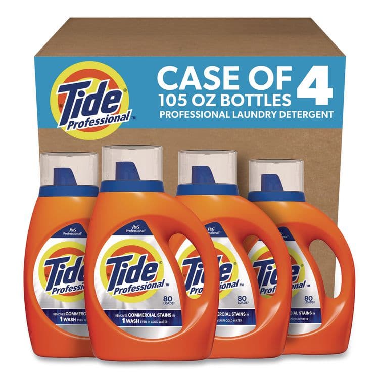 PROCTER & GAMBLE Commercial HE Liquid Laundry Detergent, 105 oz Pour Bottle, 4/Carton (PGC14116) thumbnail 2