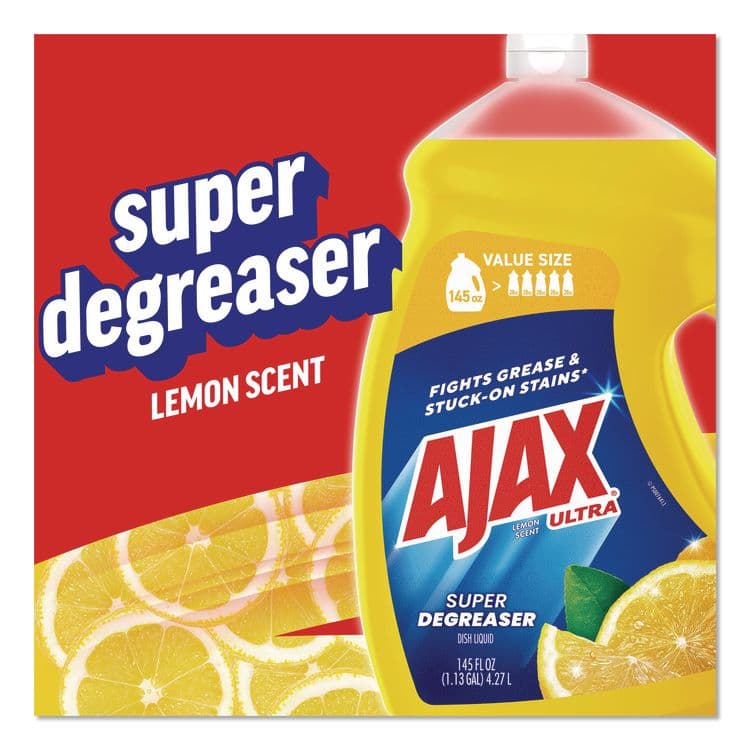 COLGATE PALMOLIVE, IPD. Dish Detergent, Lemon Scent, 145 oz Bottle, 4/Carton (CPC61049651CT) thumbnail 4