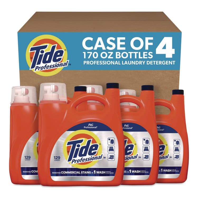 PROCTER & GAMBLE Commercial HE Liquid Laundry Detergent, 170 oz Pour Bottle, 4/Carton (PGC14119) thumbnail 2