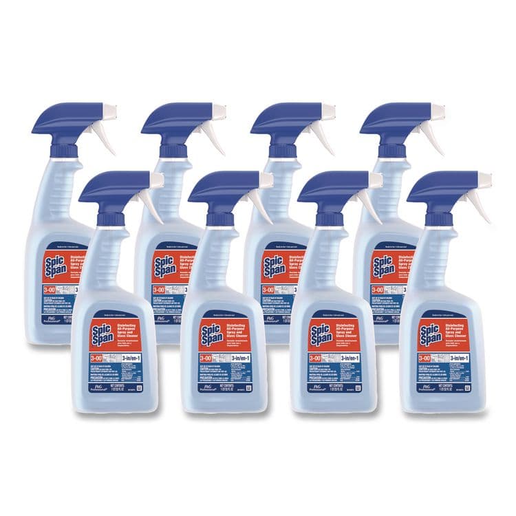 PROCTER & GAMBLE Disinfecting All-Purpose Spray and Glass Cleaner, Fresh Scent, 32 oz Bottles, 8 Bottles and 8 Trigger Sprayers/Carton (PGC58775CT)