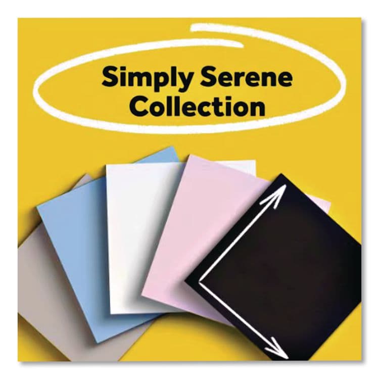 3M/COMMERCIAL TAPE DIV. Pads in Simply Serene Colors, Note Ruled, 4 x 4, 90 Sheets/Pad, 4 Pads/Pack (MMM7100383487) thumbnail 2