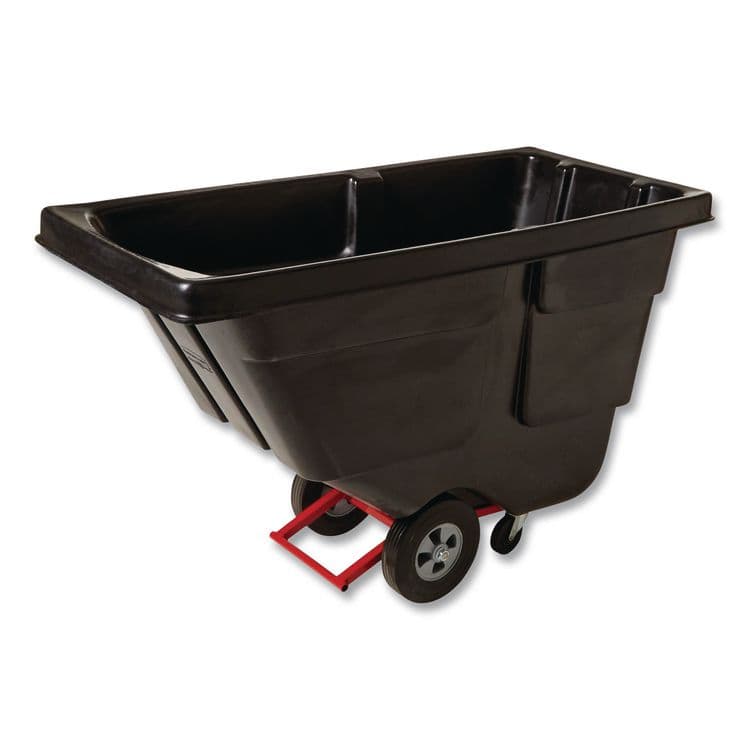 RUBBERMAID COMMERCIAL PROD. 0.5 cu yd BRUTE Rotomolded Tilt Truck, 450 lb Capacity, Black (RCP1304BLA)