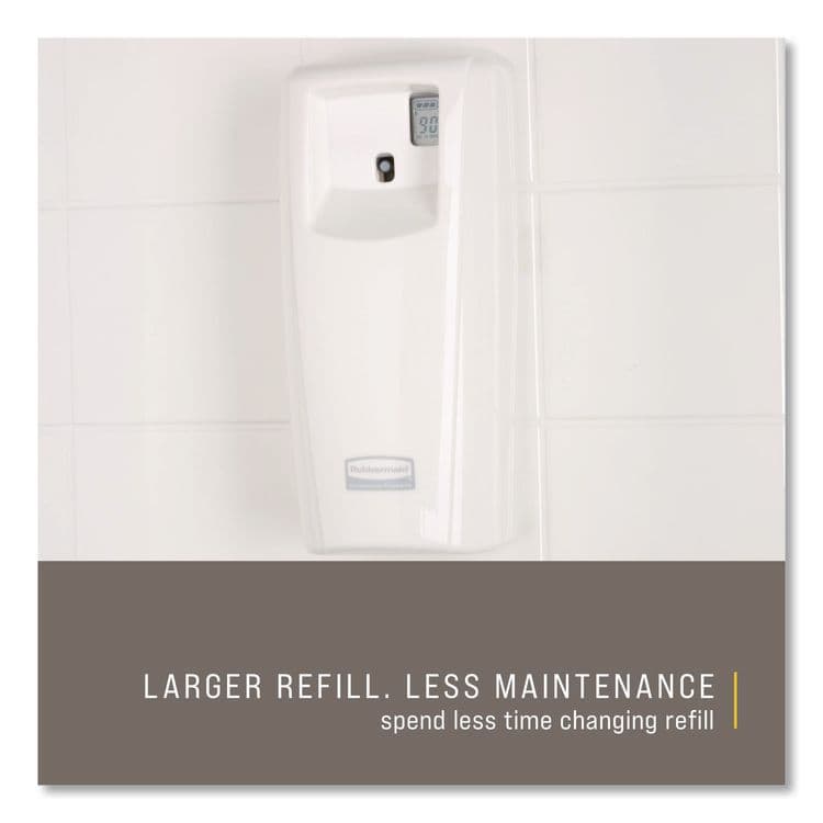 RUBBERMAID COMMERCIAL PROD. TC Microburst Odor Control System 9000 LCD, 3.6 x 4.33 x 8.75, White (RCP1793535) thumbnail 3
