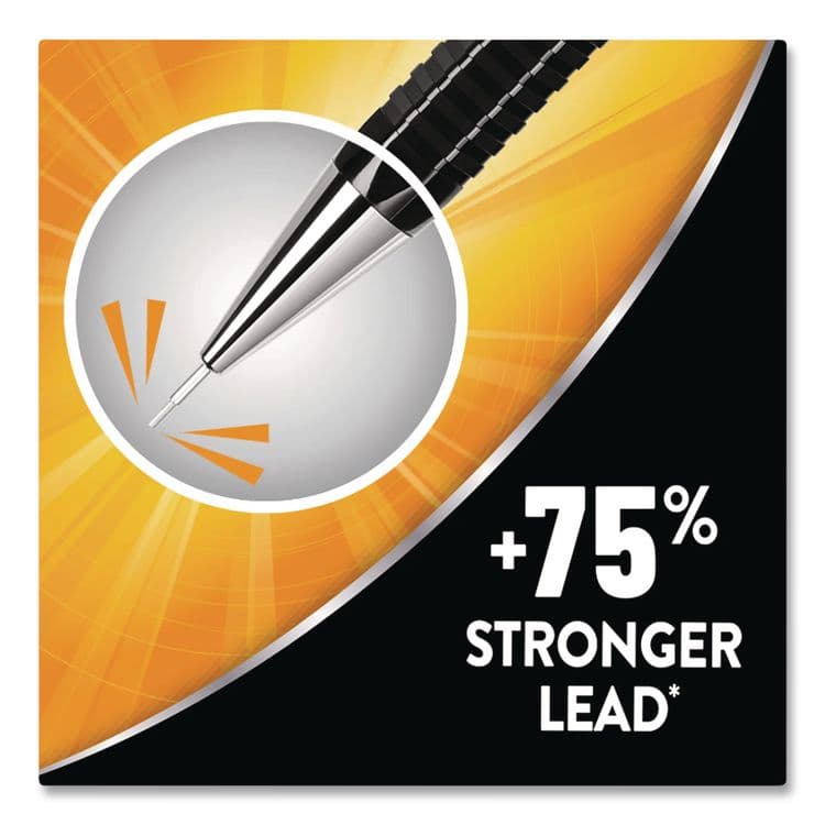 BIC CORP. Break Resistant Pro Mechanical Pencils, 0.7 mm, HB (#2), Black Lead, Black Barrel, 2/Pack (BICMVR7P2BLK) thumbnail 2
