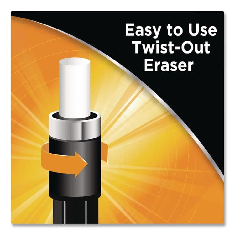 BIC CORP. Break Resistant Pro Mechanical Pencils, 0.7 mm, HB (#2), Black Lead, Black Barrel, 2/Pack (BICMVR7P2BLK) thumbnail 3