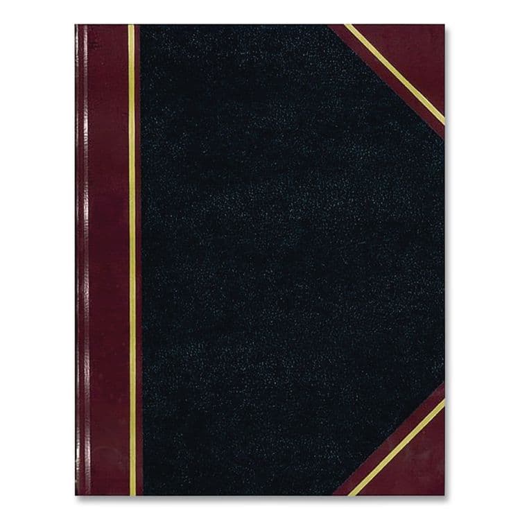 ESSELTE PENDAFLEX CORP. Account Record Book, Record-Style Rule, Black/Maroon/Gold Cover, 9.25 x 7.31 Sheets, 150 Sheets/Book (BOR38150R) thumbnail 2
