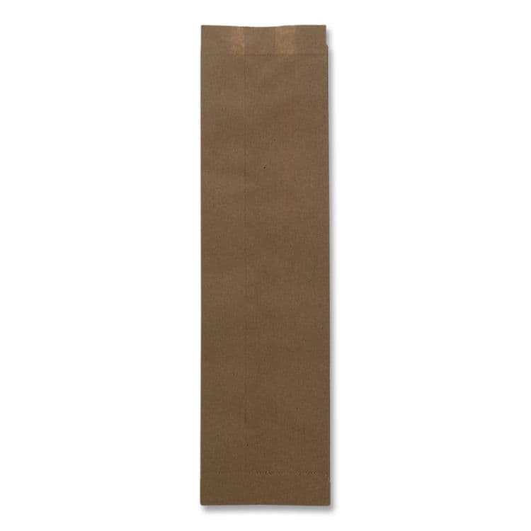 ROSS & WALLACE PAPER PRODUCTS, . Grocery Paper Bags, Merchandise Size, 35# Basis Weight, 4.5 x 2.5 x 16, Brown, 500/Bundle (BAG20332500) thumbnail 2