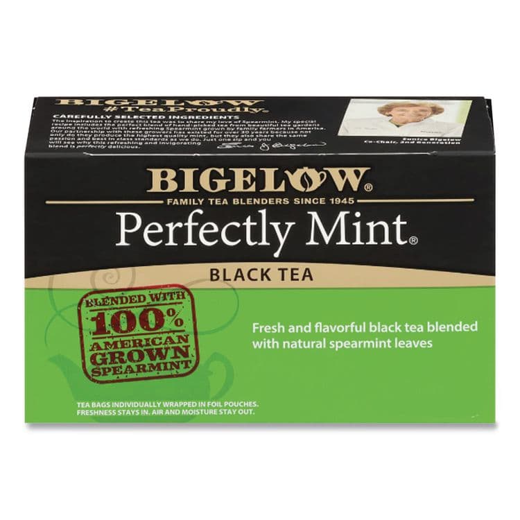 BIGELOW TEA CO. Perfectly Mint Black Tea, 28/Box (BTC10344)