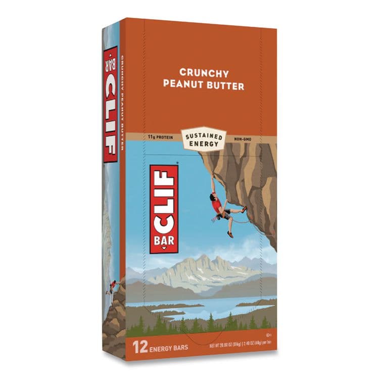 CLIF BAR & COMPANY Energy Bar, Crunchy Peanut Butter, 2.4 oz., 12/Box (CBC50120) thumbnail 3