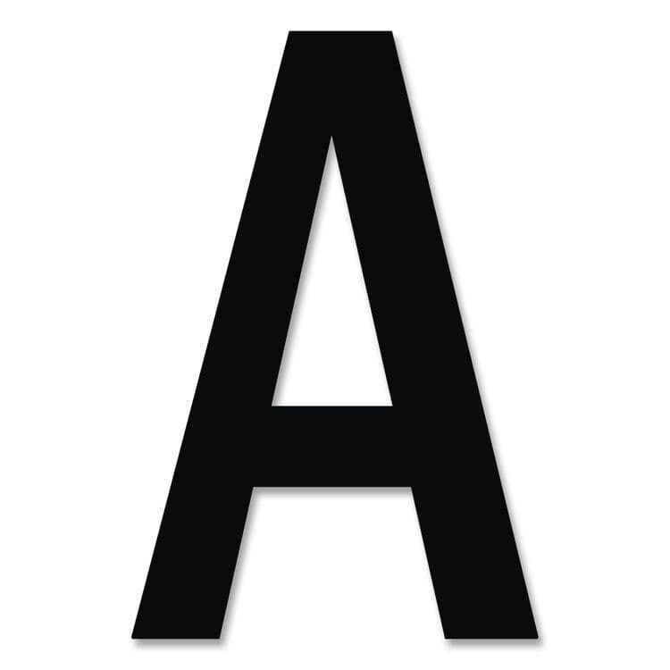 CHARTPAK/PICKETT Press-On Vinyl Self-Adhesive Numbers and Uppercase Letters, 1.5" Tall, Black Characters, 37 Pieces (CHA01040) thumbnail 3