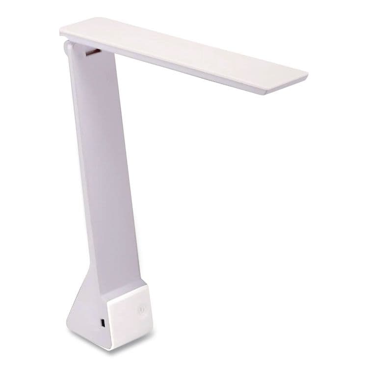 STANLEY BOSTITCH Konnect Rechargeable Folding LED Desk Lamp, 2.52w x 2.13d x 11.02h, Gray/White (BOSKTVLED1810WH) thumbnail 2