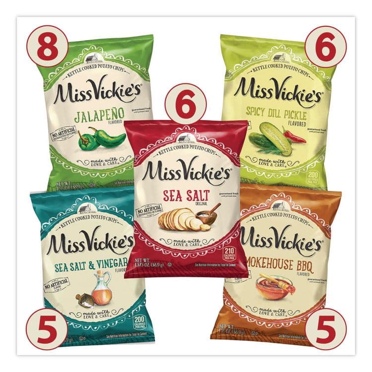 FRITO-LAY, . Kettle Cooked Chips Variety Mix, Four Assorted Flavors, 1.38 oz Bags, 30 Bags/Carton (GRR29500010) thumbnail 3