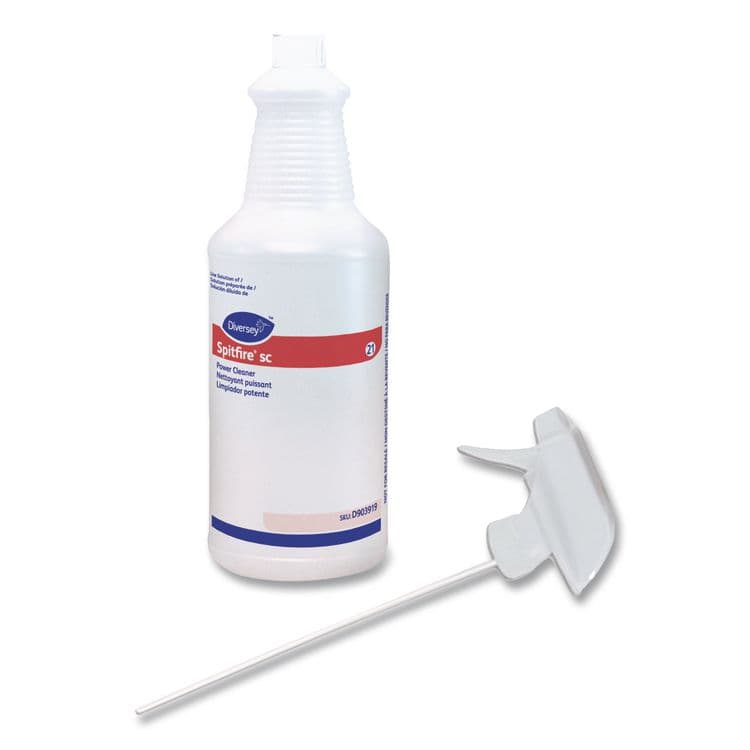 DIVERSEY Spitfire SC Power Cleaner Empty Bottle, 32 oz, Clear (DVOD903919) thumbnail 3