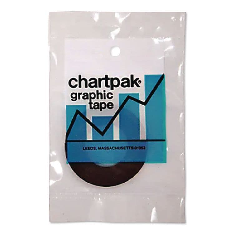 CHARTPAK/PICKETT Graphic Chart Tapes, 1" Core, 0.25" x 27 ft, Gloss Black (CHABG2501) thumbnail 2