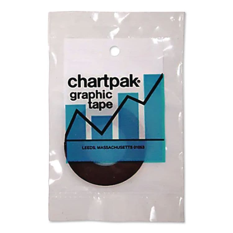 CHARTPAK/PICKETT Graphic Chart Tapes, 1" Core, 0.13" x 27 ft, Gloss Black (CHABG1251) thumbnail 2