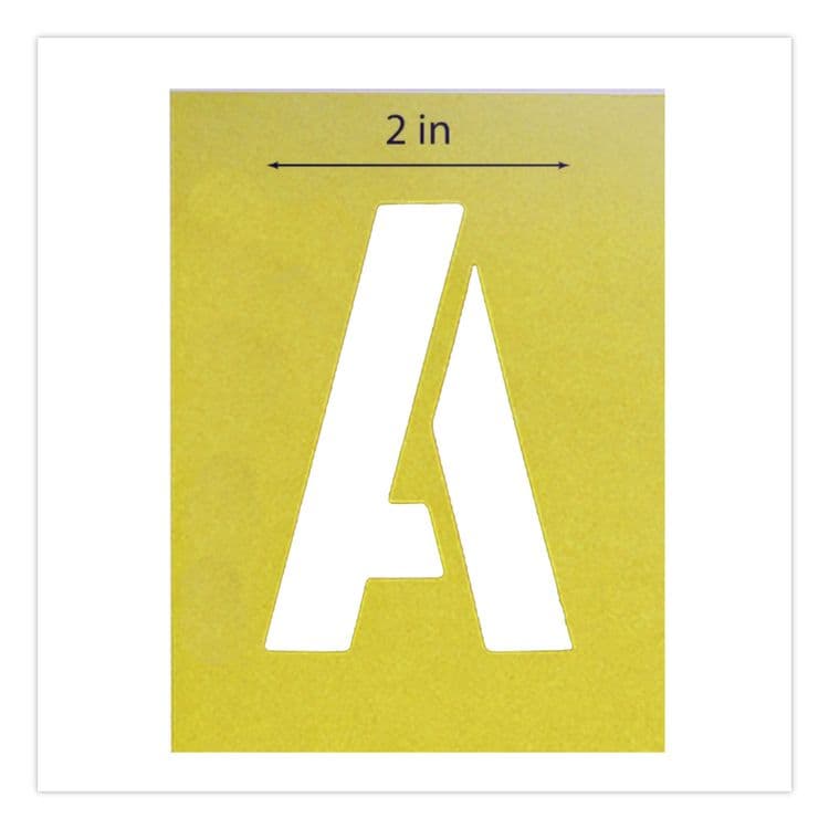 CHARTPAK/PICKETT Professionial Lettering Stencils, Painting Stencil Set, A-Z Set/0-9, 3", Manila, 35/Set (CHA01560) thumbnail 4