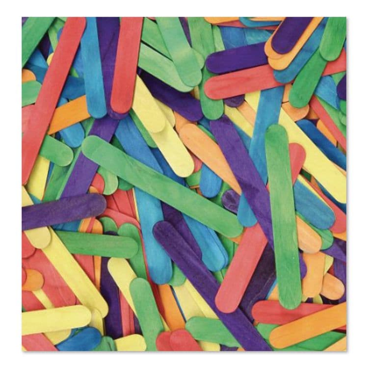 PACON CORPORATION Colored Wood Craft Sticks, 6 x 0.75, 500/Box (CKC377602) thumbnail 4