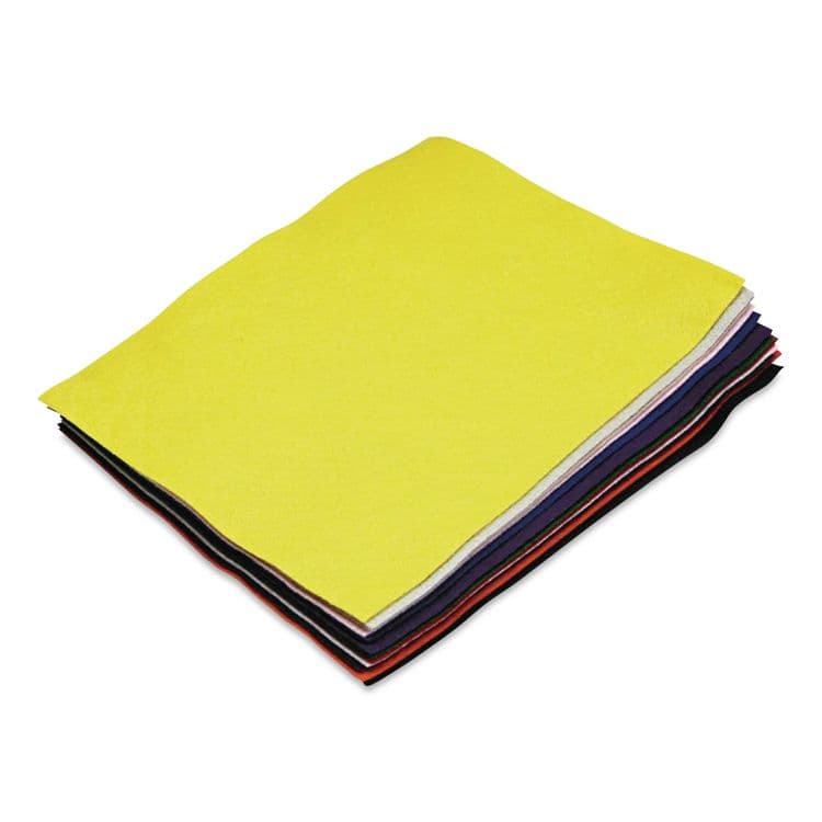 PACON CORPORATION One Pound Felt Sheet Pack, Rectangular, 9 x 12, Assorted Colors, 30/Pack (CKC3904) thumbnail 4